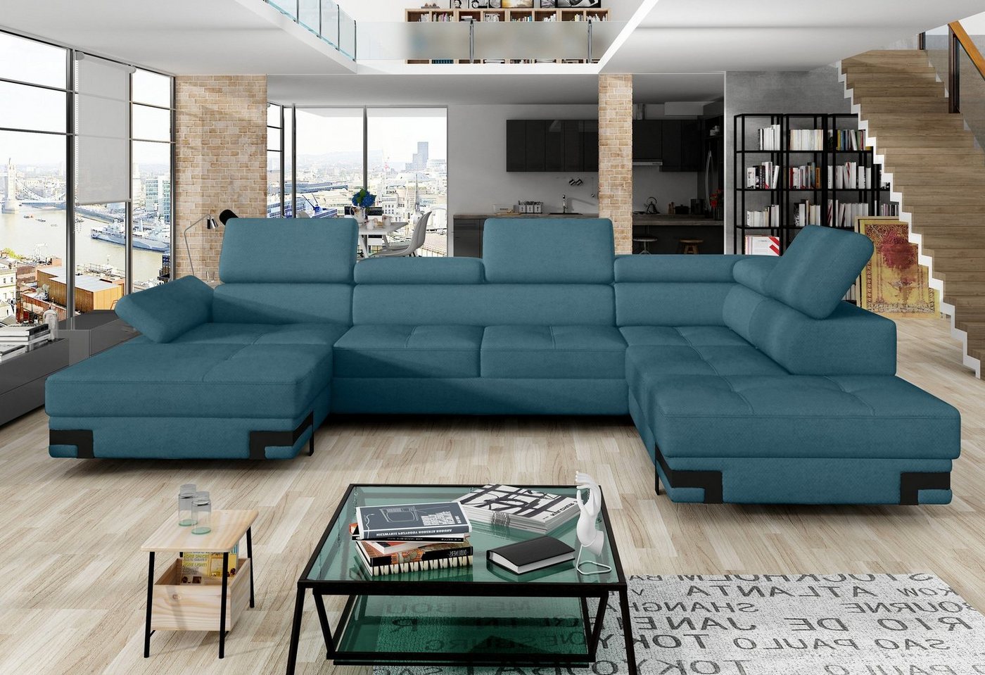 Stylefy Wohnlandschaft Rio XL, Sofa, U-Form, Design von Stylefy