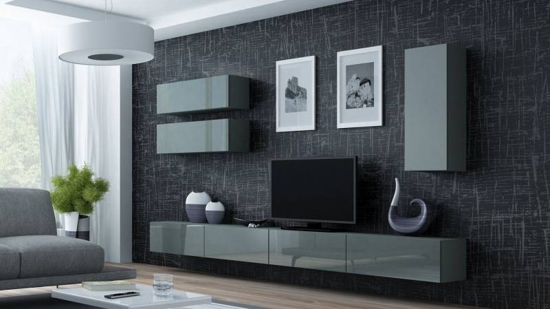 99rooms Wohnwand Vago XIII, (Set (5-St), Wohnmöbel, Wohnzimmer-Set), Design von 99rooms