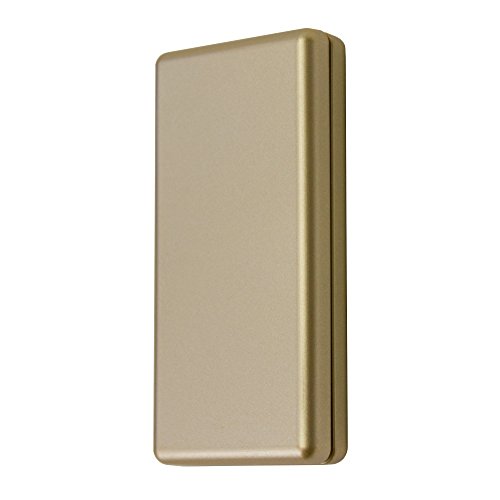 Dekomagnet eckig 40x80mm - zum raffen von Vorhängen oder als Griff für Schiebevorhänge - Qualität Made in Germany - sehr starker Halt (Messing-Matt) von Stylelex
