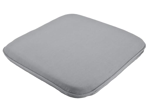 Stuhlkissen Rail - 100% Baumwolle 225g/m² mit Kaltschaum-Schaumstoff - Bezug waschbar (Hellgrau, 45x45x5cm) von Stylelex