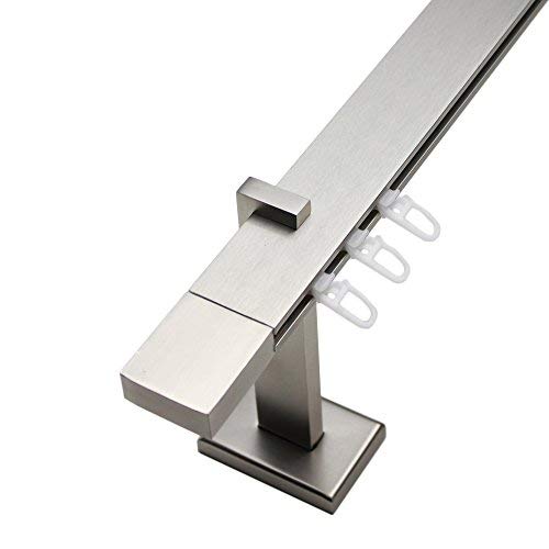 Stylelex Tetra Edelstahl-Optik 1-läufig - Träger 13,5cm - Rechteckig - 300cm - Block von Stylelex