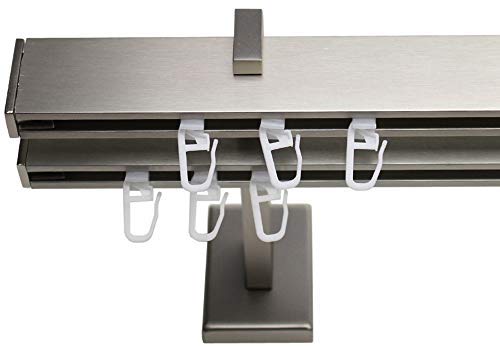 Stylelex Tetra Edelstahl-Optik 2-läufig - Träger 13,5cm - Rechteckig - 360cm - Endkappe Stylelex Tetra Edelstahl-Optik 2-läufig - Träger 13,5cm - Rechteckig - 360cm - Endkappe von Stylelex