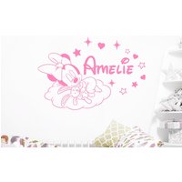 Mädchen Name Wandtattoo Maus Und Wolken Personalisierte Vinyl Aufkleber Benutzerdefinierte Babyzimmer Kinder Über Krippe Dekor Geschenk C839 von StylewithDecals