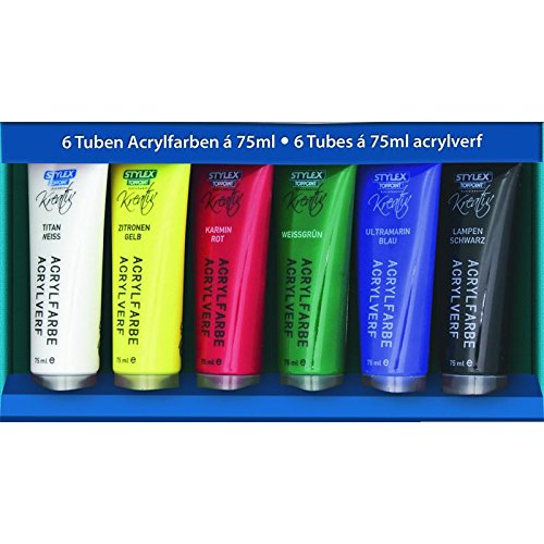 6er Acrylfarben á 75 ml 6er Acrylfarben á 75 ml von Stylex