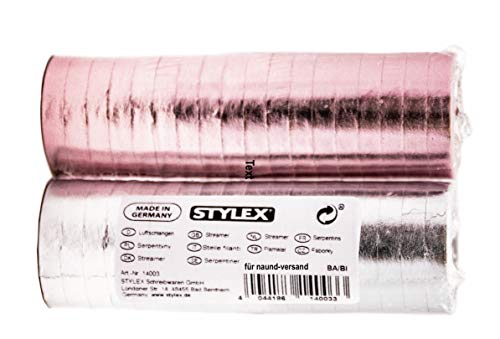 Stylex® 14003 Luftschlangen Metallic, Color:Silber von Stylex