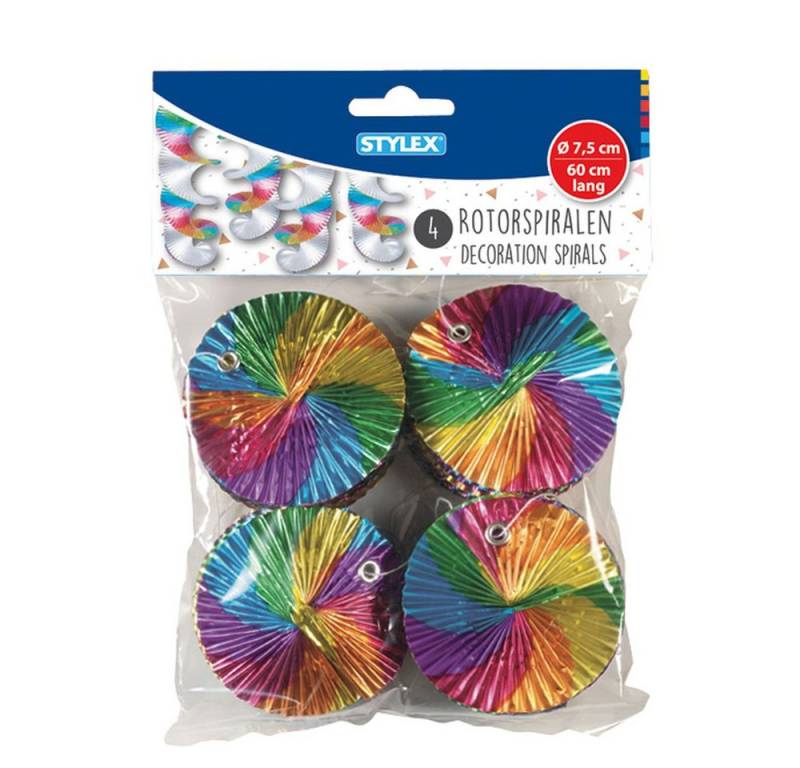 Stylex Luftschlange Rotor-Spiralen - 4 Stück von Stylex