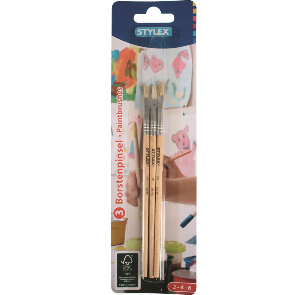 Stylex Pinsel Stylex - Borstenpinsel - 3er Set 2-4-6 von Stylex