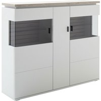 Stylife Highboard ESTEPONA, Holznachbildung von Stylife