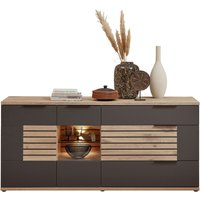 Stylife Sideboard mit Beleuchtung SANTIAGO, Holznachbildung von Stylife