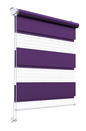 Stylo Rollos Tag Nacht – Fensterrollo – Ohne Bohren – Universeller Mechanismus – Einfache Montage – Rollos auf Schnur – Halbtransparent – Verdunkelnd – Innenrollos - 90x150 cm Violette Stylo Rollos Tag Nacht – Fensterrollo – Ohne Bohren – Universeller Mechanismus – Einfache Montage – Rollos auf Schnur – Halbtransparent – Verdunkelnd – Innenrollos - 90x150 cm Violette von Stylo
