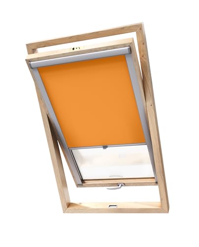 Stylo Verdunkelungsrollo für Dachfenster – für FAKRO-Fenster - 100% Verdunkelung - Aluminium für FAKRO-Fenster – Thermoisolierung – Mechanismus – Sonnenschutz FAKRO 55/78 Orange Stylo Verdunkelungsrollo für Dachfenster – für FAKRO-Fenster - 100% Verdunkelung - Aluminium für FAKRO-Fenster – Thermoisolierung – Mechanismus – Sonnenschutz FAKRO 55/78 Orange von Stylo