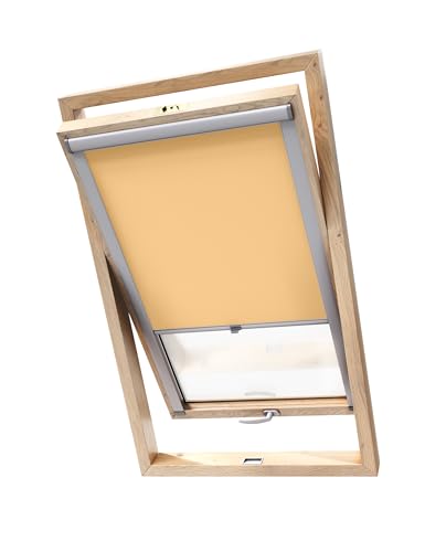 Stylo Verdunkelungsrollo für Dachfenster – für FAKRO-Fenster - 100% Verdunkelung - Aluminium für FAKRO-Fenster – Thermoisolierung – Mechanismus – Sonnenschutz FAKRO 66/118 Honiggelb Stylo Verdunkelungsrollo für Dachfenster – für FAKRO-Fenster - 100% Verdunkelung - Aluminium für FAKRO-Fenster – Thermoisolierung – Mechanismus – Sonnenschutz FAKRO 66/118 Honiggelb von Stylo