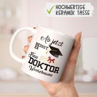 Funtasstic Tasse Ab Jetzt Heisst Es Herr Doktor Personalisiert Mit Wunschnamen Kaffeebecher Beidseitig Bedruckt Kaffee Geschenkidee von Stylotex