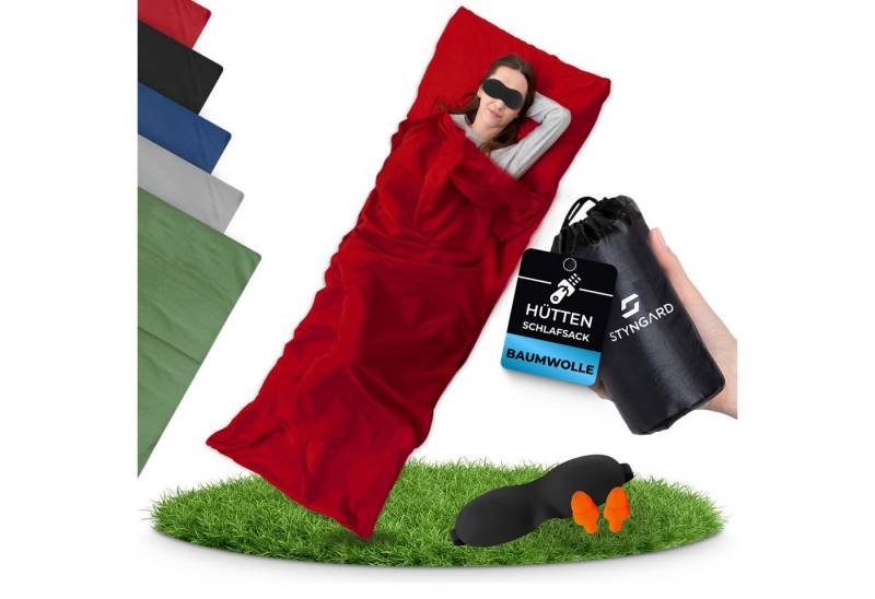 Styngard Schlafsackinlett 2in1 Hüttenschlafsack ultraleicht Mikrofaser [200g] - kleines Packmaß von Styngard