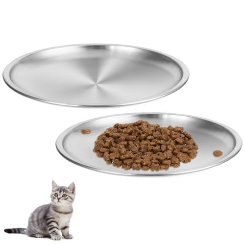 2 Stück Katzennapf Flach Edelstahl, 17 cm Futternapf Katze für Katzen mit Breiten Schnurrhaaren Surefeed Futterschale Trinknapf Katze Napf Katze Fressnapf Katze, Fallsicher Leicht zu Reinigen 2 Stück Katzennapf Flach Edelstahl, 17 cm Futternapf Katze für Katzen mit Breiten Schnurrhaaren Surefeed Futterschale Trinknapf Katze Napf Katze Fressnapf Katze, Fallsicher Leicht zu Reinigen von Styquenzer