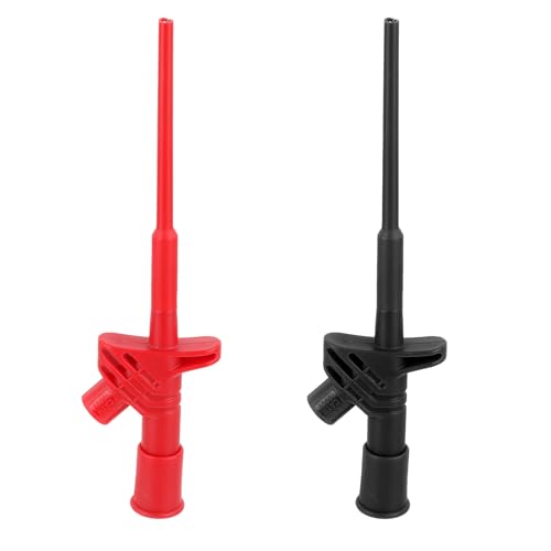 2 Stück Multimeter Kabel Prüfsonde, Professionelle Isolierte Schnell Test Haken Clip, Prüfspitze Isolierte 10a Krokodilklemme Prüfsonde Mit 4mm Bananenbuchse Schnell Prüfklammer Abnehmbare Sonde Multi 2 Stück Multimeter Kabel Prüfsonde, Professionelle Isolierte Schnell Test Haken Clip, Prüfspitze Isolierte 10a Krokodilklemme Prüfsonde Mit 4mm Bananenbuchse Schnell Prüfklammer Abnehmbare Sonde Multi von Styquenzer