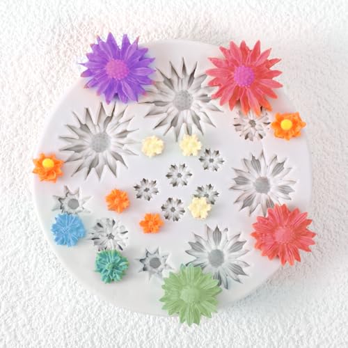 Chrysanthemen Silikonform Formen 3D Silikon Kuchenform Mini Blumen Silikon Blumen für Sonnenblumen Kirschblüten Pflaumenblüten Silikonformen Formen Gänseblümchen für Dekorieren Eine Kuchen Chrysanthemen Silikonform Formen 3D Silikon Kuchenform Mini Blumen Silikon Blumen für Sonnenblumen Kirschblüten Pflaumenblüten Silikonformen Formen Gänseblümchen für Dekorieren Eine Kuchen von Styquenzer