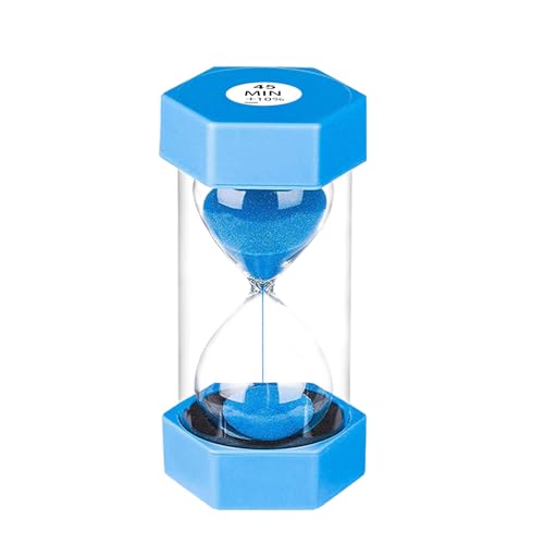 SuLiao 45-Minuten-Sanduhr aus Kunststoff - Große Grüne Stundenglas-Timer für Kinder, Spiele, Klassenzimmer, Küche - Dekorativ von SuLiao