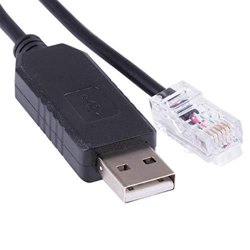 SRNE ML2430 SolarLadegerät MPPT Solarladegerät Controller USB RS232 Serial Caontroller USB RS232 Seble 6P6C Konverter Adapterkabel 1,8 m mit FTDI Chipsatz Unterstützung für Win von Suamdoen