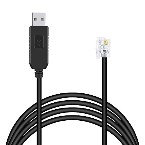 Suamdoen USB RS232 auf RJ9 Serial Cable for PC Connect for Celestron Nexstar EQ6 Hand Control Cable Handcontroller Serial Adapter Cable von Suamdoen