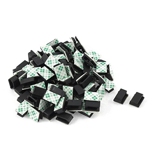 Suanzua 100 Stueck Klebend Draht Schnur Kabel Halter Bindung Clip Organizer Tropfen Klemme von Suanzua