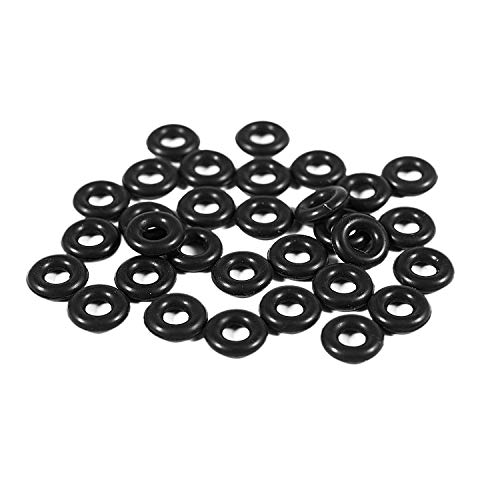 Suanzua 30 Stück 2,5 Mm X 6,5 Mm X 2 Mm Gummi-O-Ringe Für Verrücktes Wurmfischen von Suanzua