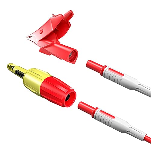 Suanzua 6 Stück Multimeter-Untersuchungskabel, Multimeter-Kabel, Multimeter-Voltmeter-Kabel mit Krokodilklemmen, Draht-Piercing-Sonden-Clip von Suanzua