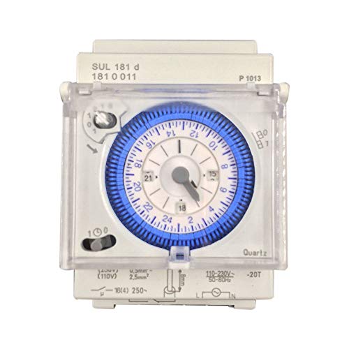 Suanzua Analoger Mechanischer Zeitschalter 110V-220V 24 Stunden Täglich Programmierbar 15 Minuten Einstellzeitrelais Sul181D Heiß von Suanzua