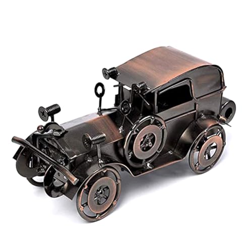 Suanzua Antikes Oldtimer-Modell Aus Metall, Handgefertigte Sammlungen, Sammlerfahrzeug für Bar oder Heimdekoration, Tolles Geschenk von Suanzua