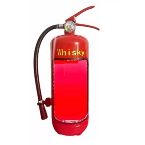 Suanzua Minibar mit Feuerlöschern, Originelle Minibar mit Feuerlöschern, Recycelte Männerhöhle, Originelles Geschenk für Whisky Liebenden Feuerwehrmann von Suanzua