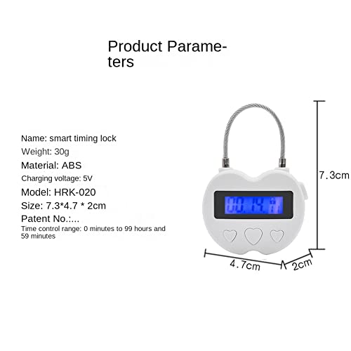 Suanzua Smart Time Lock LCD-Display Zeitschloss Multifunktions-Elektronik-, Wasserdichtes USB-Wiederaufladbares TemporäRes -VorhäNgeschloss Suanzua Smart Time Lock LCD-Display Zeitschloss Multifunktions-Elektronik-, Wasserdichtes USB-Wiederaufladbares TemporäRes -VorhäNgeschloss von Suanzua