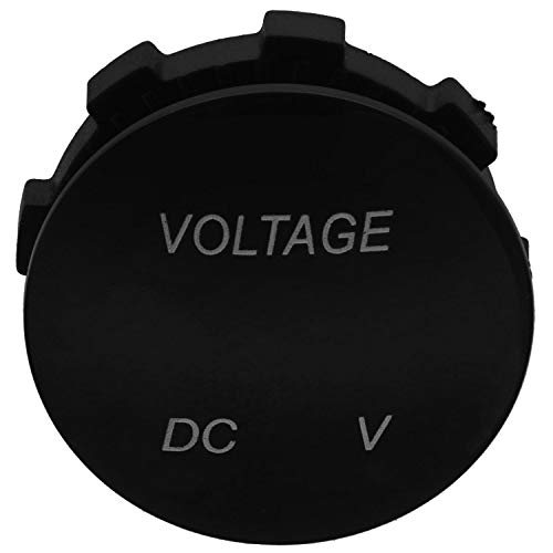 Suanzua Voltage Meter Universal Voltmeter Digitalanzeige Wasserdicht Led Grüne Farbe Für 12 V-24 V Dc Auto Motorrad Auto von Suanzua