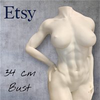 Frauenkörper Statue Büste Fitness Bodybuilding Female Body Dekofigur Dekofiguren von Subi3D