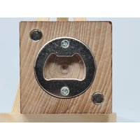 Bieröffner | Kapselheber Flaschenöffner Holz Aus Buche Mit Magnet| Handmade Personalisiert von SubliDesignByDK