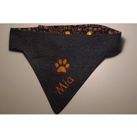 Hundehalstuch Bestickt Personalisiert Hund Welpe Hundehalstuch Bestickt Personalisiert Hund Welpe von SubliDesignByDK