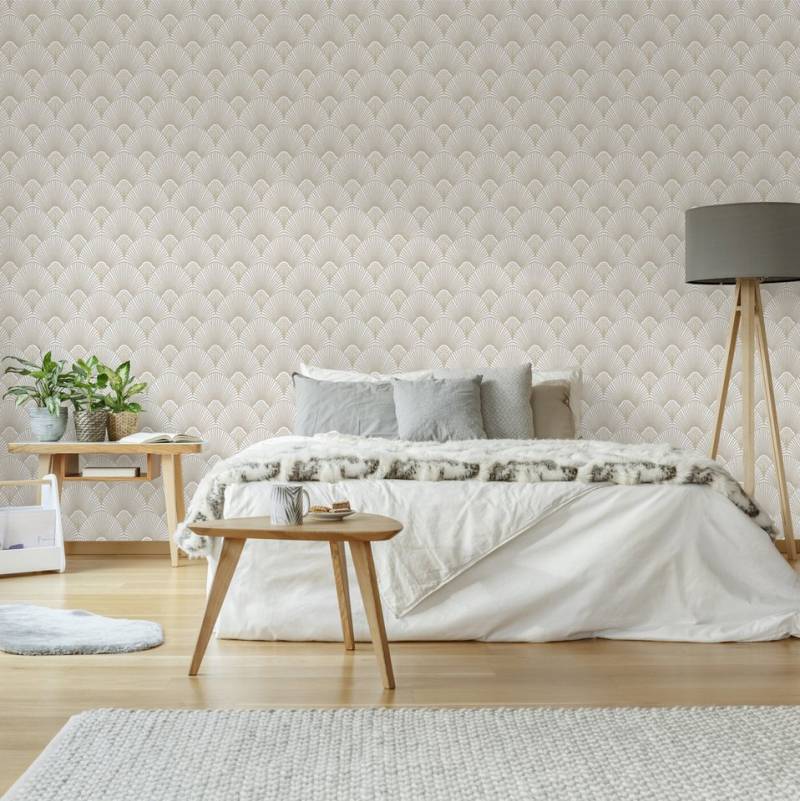 Sublime Vliestapete ART DECO NATUREL, Retro, (1 St), Design Tapeten von Sublime