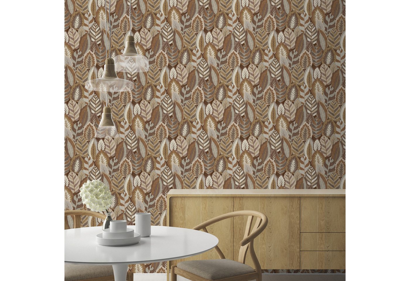Sublime Vliestapete ARTY LEAVES, botanisch, (1 St), Design Tapeten von Sublime