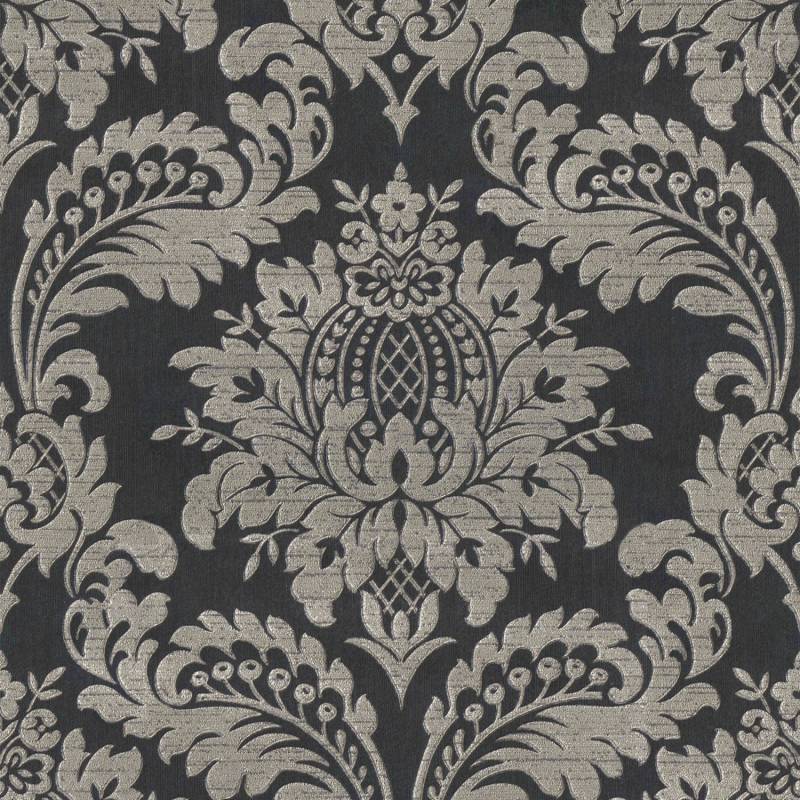 Sublime Vliestapete Damask 10 m x 52 cm Dunkelgrau FSC® von Sublime