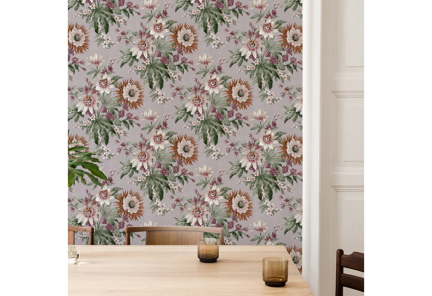 Sublime Vliestapete ELEGANT FLOWER, geblümt, (1 St), Design Tapeten von Sublime