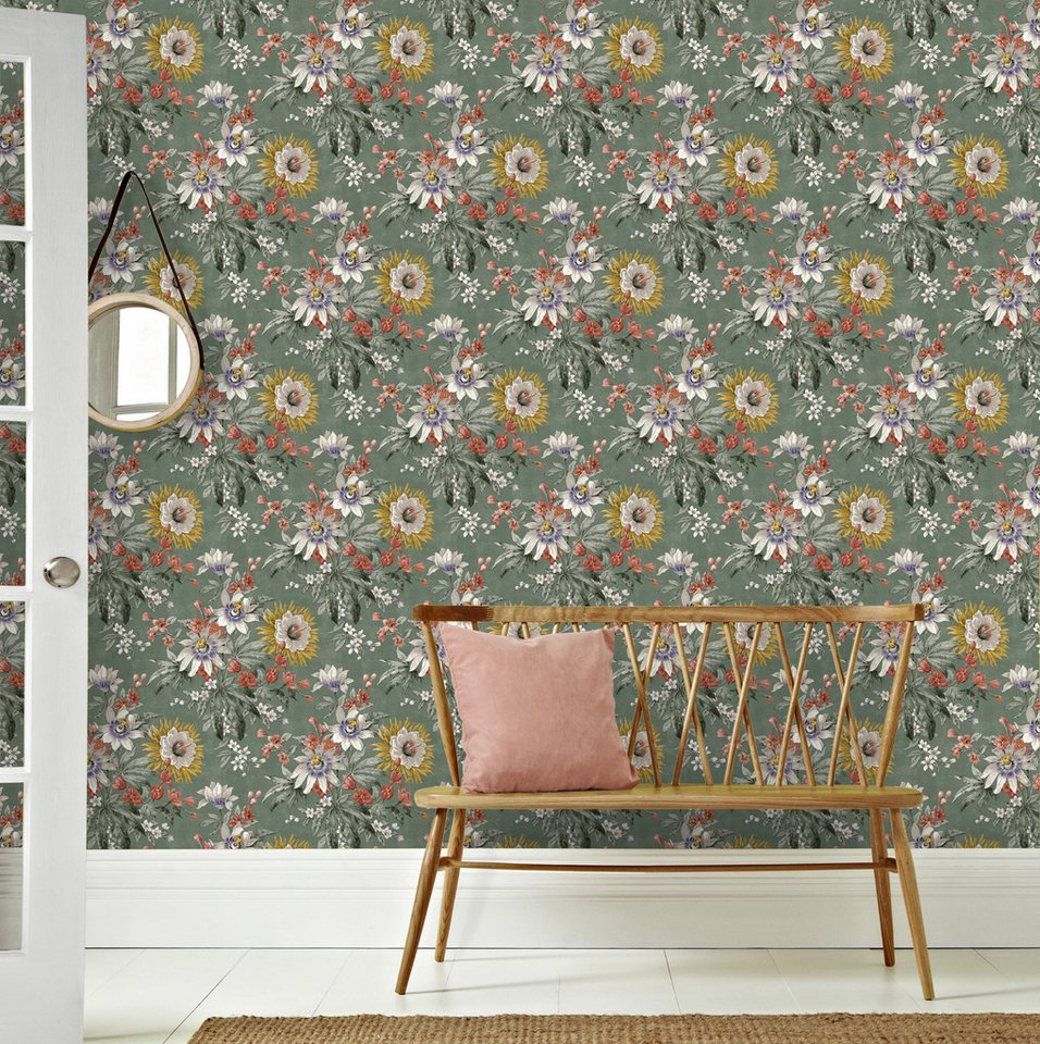Sublime Vliestapete ELEGANT FLOWER, geblümt, (1 St), Design Tapeten von Sublime