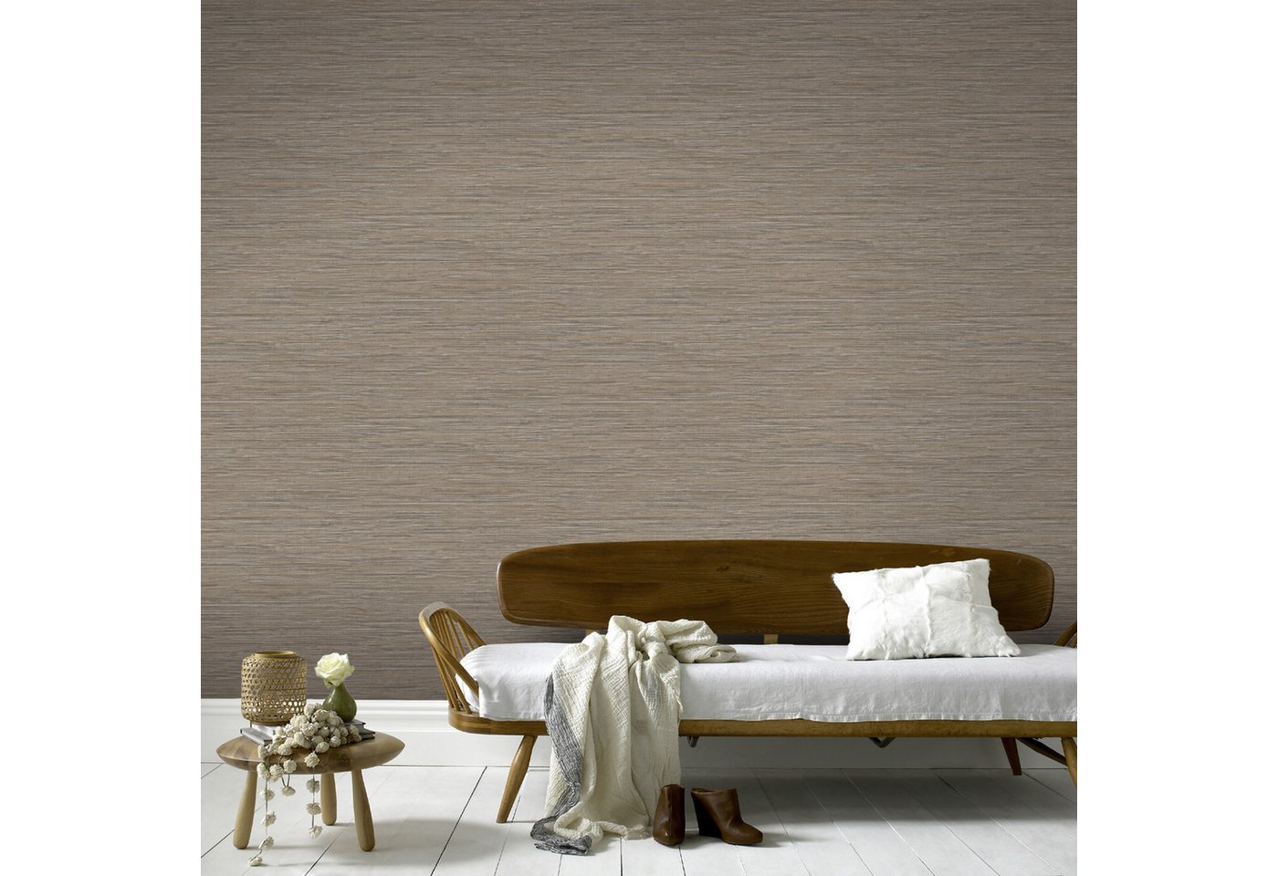 Sublime Vliestapete GRASSPAPER CAMEL, botanisch, (1 St), Design Tapeten von Sublime