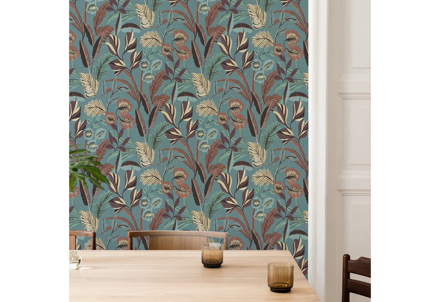 Sublime Vliestapete PARADISE ARTS, botanisch, (1 St), Design Tapeten von Sublime