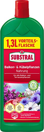 Substral Balkon und Kübelpflanzen Nahrung, Flüssigdünger für alle Blühpflanzen, mit natürlichen Biostimulanzien, 1,3 L von Substral