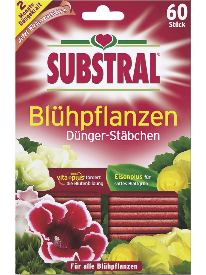 Substral Blumendünger Substral Dünger-Stäbchen für Blühpflanzen 60 Stück Substral Blumendünger Substral Dünger-Stäbchen für Blühpflanzen 60 Stück von Substral