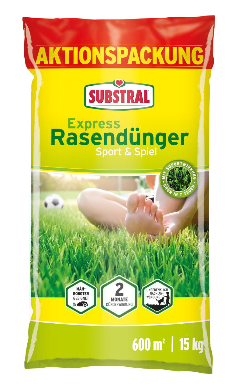 Substral Express Rasendünger Sport & Spiel für 600 m² 15 kg Aktionspackung von Substral