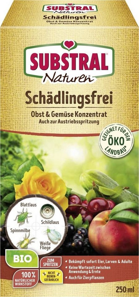 Substral Fliegengitter-Gewebe Naturen Bio Schädlingsfrei Obst & Gemüse 250 ml von Substral