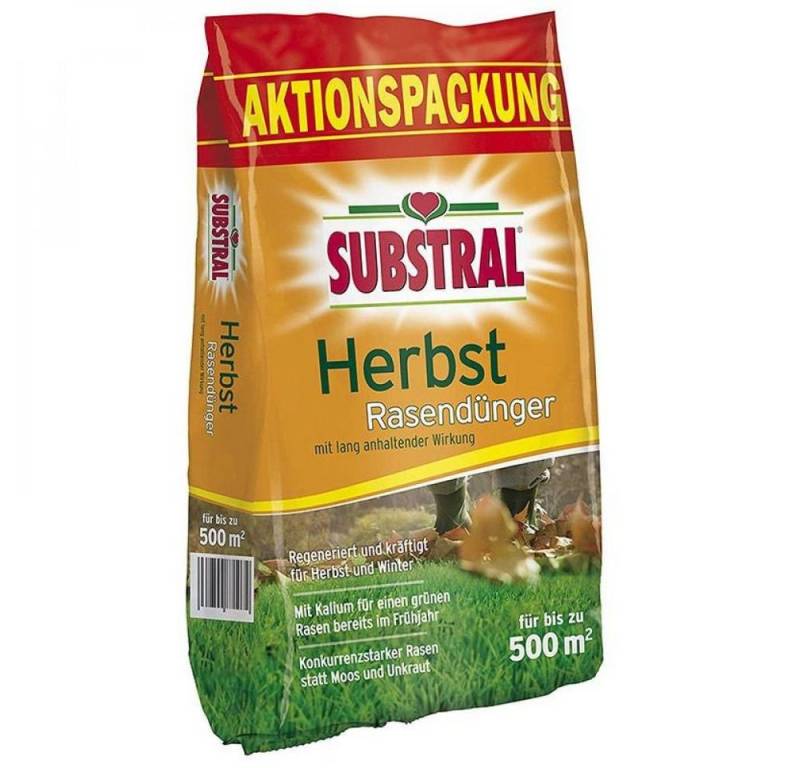 Substral Gartenbau-Substrat Substral Herbst Rasendünger 12,5 kg für bis zu 500 m2 von Substral
