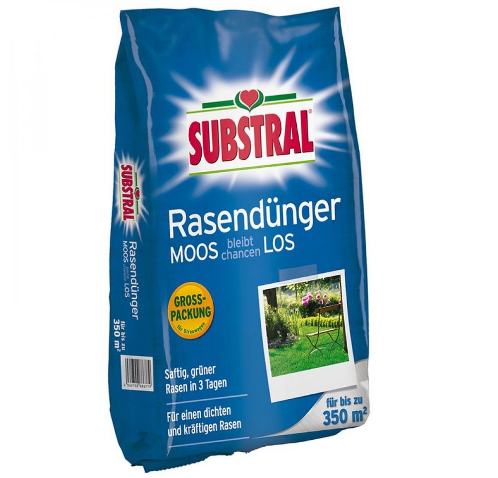 Substral Gartenbau-Substrat Substral Rasendünger MOOS bleibt chancen LOS 10,5 kg für bis zu 350 von Substral