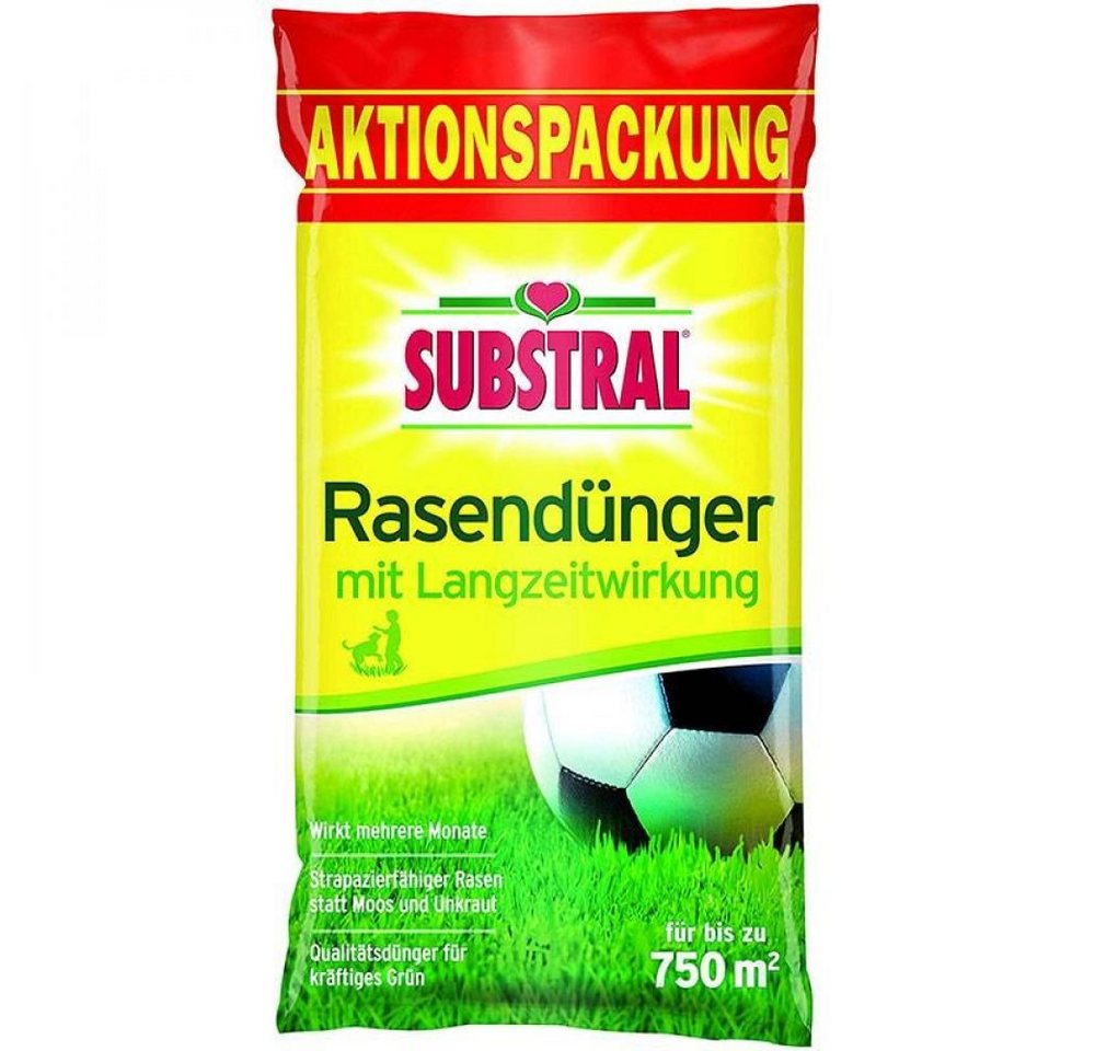 Substral Gartenbau-Substrat Substral Rasendünger mit Langzeitwirkung 15,0 kg, für bis zu 750 m2 von Substral