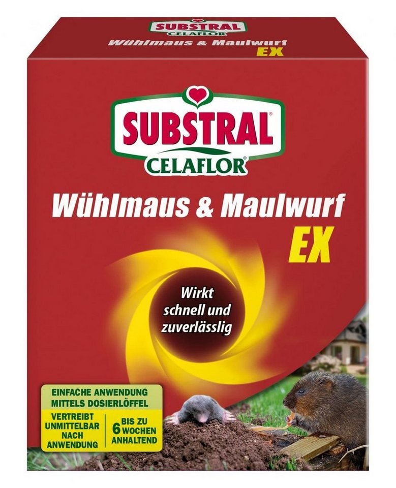 Substral Insektenvernichtungsmittel Substral Celaflor Wühlmaus & Maulwurf Ex 150 g, 0.15 l von Substral
